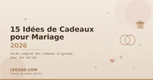 15 Idées de Cadeaux pour Mariage 2026 - Guide Leezgo